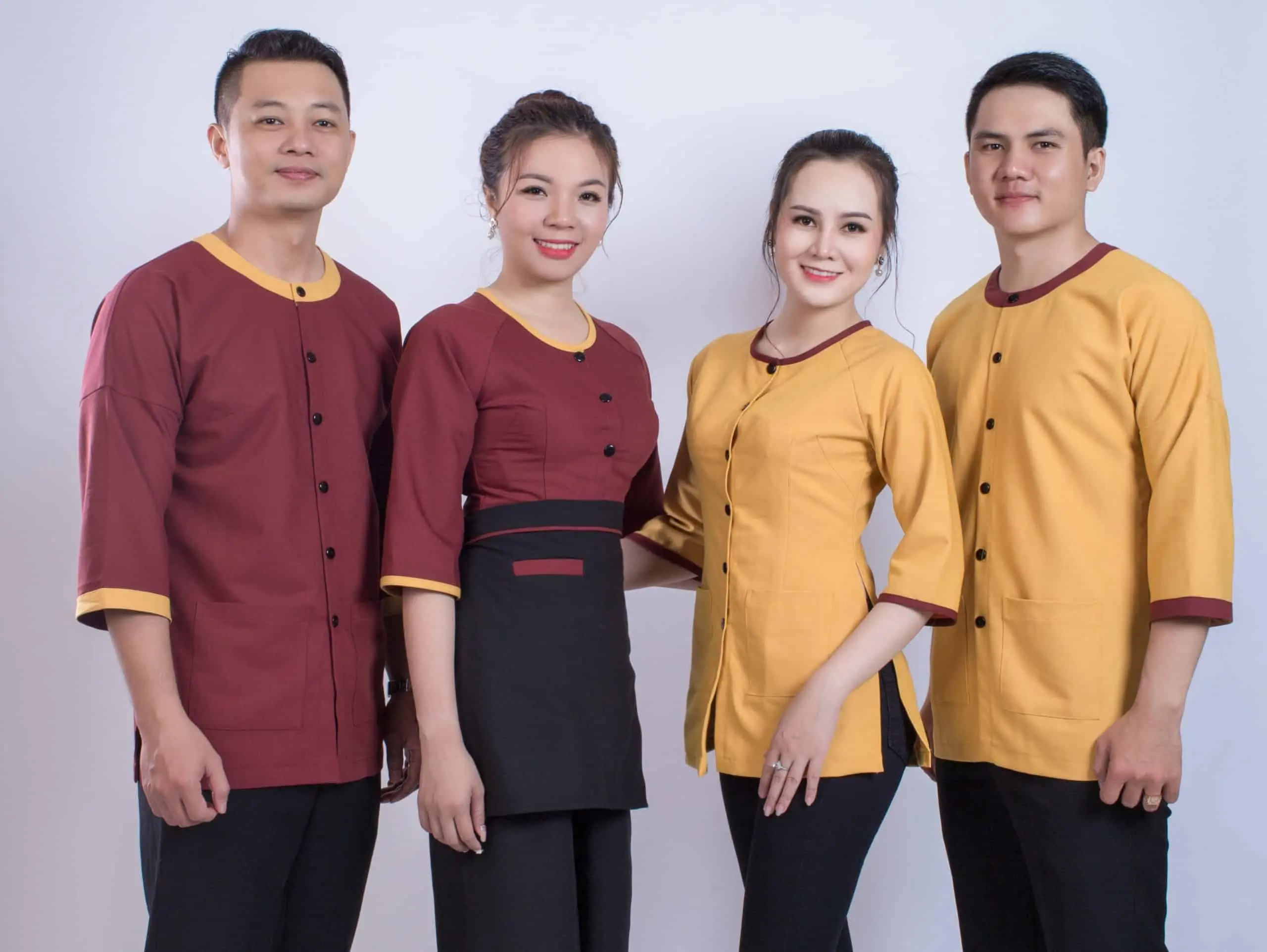 đồng phục phục vụ nhà hàng chay