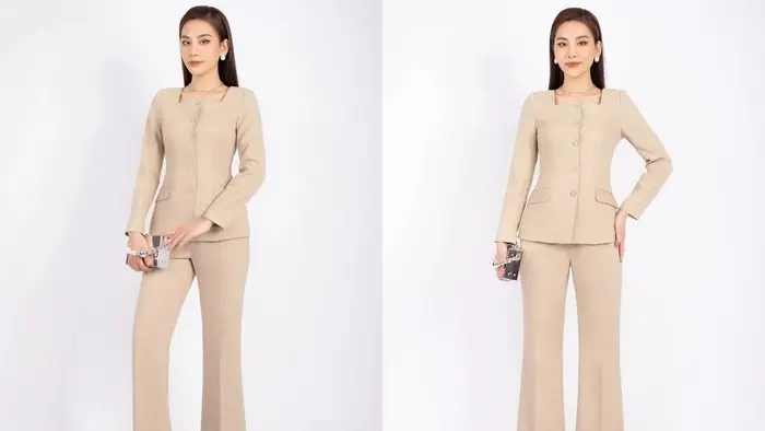 Vest cổ vuông